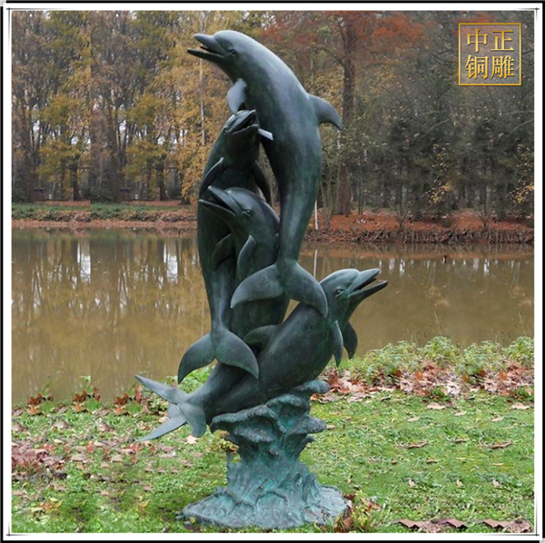 鑄銅海豚雕塑.jpg 鑄銅海豚雕塑.jpg
