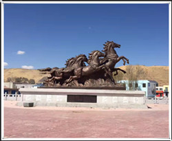 鑄銅關(guān)公 銅八駿馬