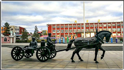 銅馬車雕塑 銅馬車雕塑