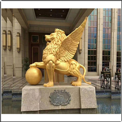 帶底座銅獅子 帶底座銅獅子