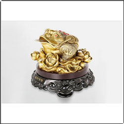 純銅金蟾擺件 純銅金蟾擺件