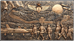 萬里長城銅浮雕 萬里長城銅浮雕