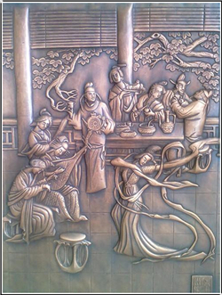 紫銅浮雕壁畫 紫銅浮雕壁畫