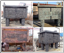 鑄造銅鼎擺件工藝品 鑄造銅鼎擺件工藝品