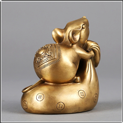 摟錢袋銅老鼠 摟錢袋銅老鼠