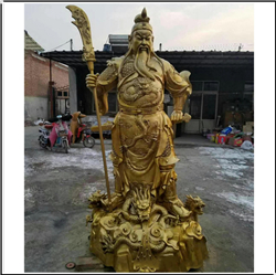 2米鑄銅關(guān)公像定做 2米鑄銅關(guān)公像定做