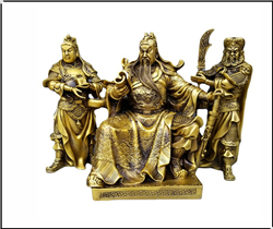 純銅夜讀詩書關(guān)公像 純銅夜讀詩書關(guān)公像