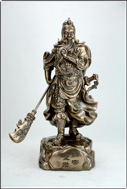 刀劍朝下銅雕關(guān)公像 刀劍朝下銅雕關(guān)公像