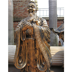鑄銅關(guān)公 鑄銅孔子銅像加工