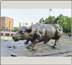 公園銅牛雕塑 公園銅牛雕塑