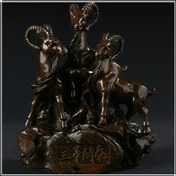 銅羊雕塑工藝品 銅羊雕塑工藝品