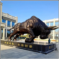 門口大型銅牛雕塑 門口大型銅牛雕塑