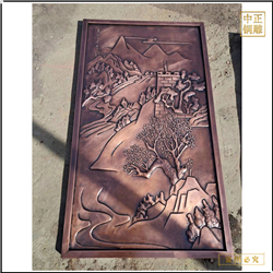風水山水畫浮雕 風水山水畫浮雕