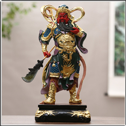 紫衣銅關公擺件加工 紫衣銅關公擺件加工