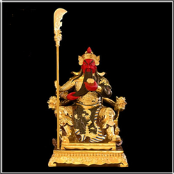 紅臉關(guān)公看書(shū)銅雕塑 紅臉關(guān)公看書(shū)銅雕塑