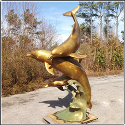 定做海豚雕塑 定做海豚雕塑