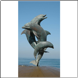 廣場海豚雕塑 廣場海豚雕塑