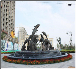 景觀海豚雕塑 景觀海豚雕塑