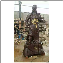 手握刀捋胡子銅關(guān)公雕塑 手握刀捋胡子銅關(guān)公雕塑