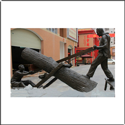 鑄銅關公 民俗木匠人物銅雕塑