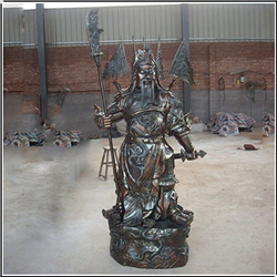 小型室外銅關公雕塑 小型室外銅關公雕塑