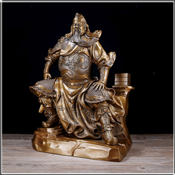 坐式銅關公雕塑鑄造加工 坐式銅關公雕塑鑄造加工