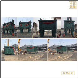 鑄銅關公 大型景觀銅鼎雕塑