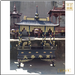 鑄銅關公 供應宗祠銅香爐廠家