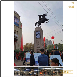 鑄銅關公 室外大型武穴騎士雕塑