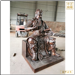 鑄銅關公 大型九龍銅關公