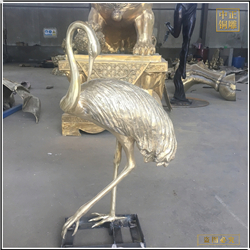 鑄銅關公 室外仙鶴銅雕塑加工