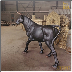 動物園銅牛雕塑鑄造 動物園銅牛雕塑鑄造