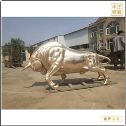 鑄銅關公 定做大型室外銅牛雕塑