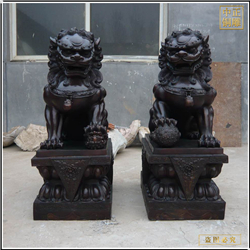 鑄銅關(guān)公 采購(gòu)銅故宮獅擺件
