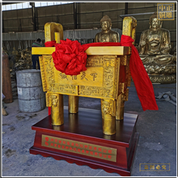 鑄銅關(guān)公 送禮銅鼎鑄造