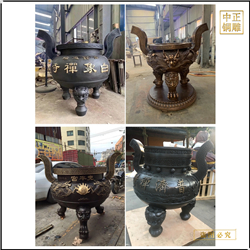 現貨供應四柱銅香爐 現貨供應四柱銅香爐