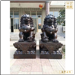 傳統(tǒng)鑄銅獅子雕像 傳統(tǒng)鑄銅獅子雕像