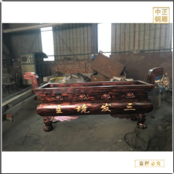 鑄銅關公 長方形銅香爐報價