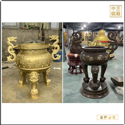 長(zhǎng)方形銅香爐鑄造廠家 長(zhǎng)方形銅香爐鑄造廠家