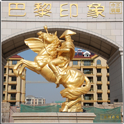 貼金小區(qū)騎馬人物雕塑價格 貼金小區(qū)騎馬人物雕塑價格