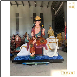 大型文殊普賢銅佛像批發廠 大型文殊普賢銅佛像批發廠