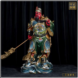 彩繪關(guān)公雕塑 彩繪關(guān)公雕塑