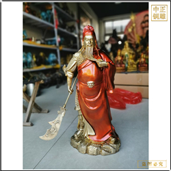 家居飾品關(guān)公銅雕塑擺件 家居飾品關(guān)公銅雕塑擺件