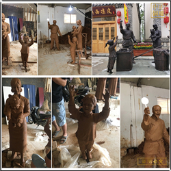 步行街賣(mài)酒人物雕塑鑄造 步行街賣(mài)酒人物雕塑鑄造