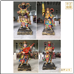 鑄銅關公 寺廟鑄銅四大天王佛像鑄造廠