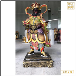 鑄銅關公 定制鑄銅四大天王佛像擺件