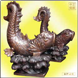 小型銅魚擺件 小型銅魚擺件