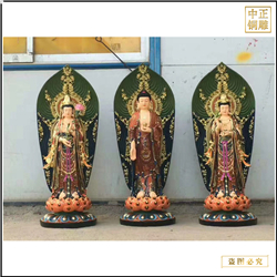 鑄銅西方三圣生產制造廠家 