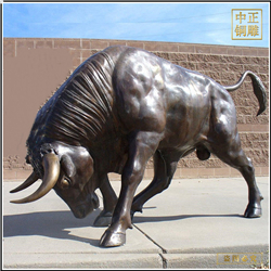 3米長開荒牛雕塑 3米長開荒牛雕塑
