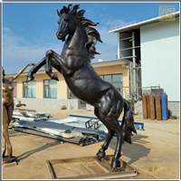 鑄銅關(guān)公 大型室外銅馬